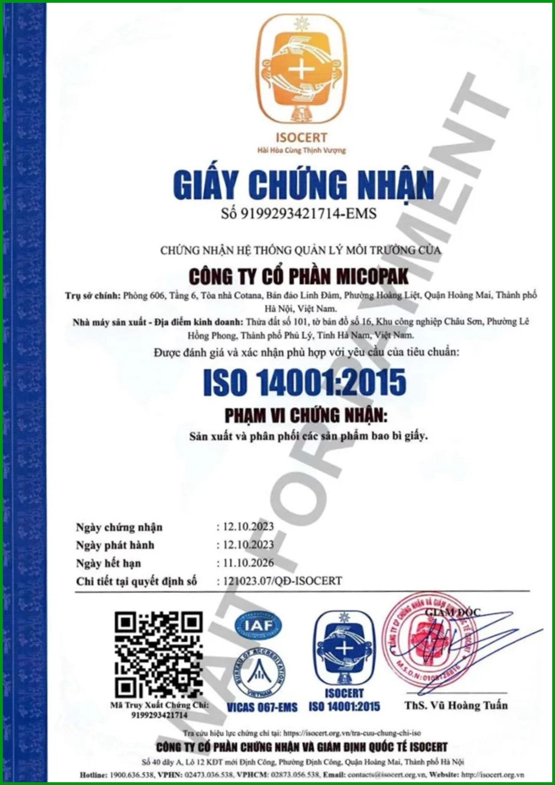 Túi giấy Micopak - Giải pháp bao bì giấy chuyên nghiệp
