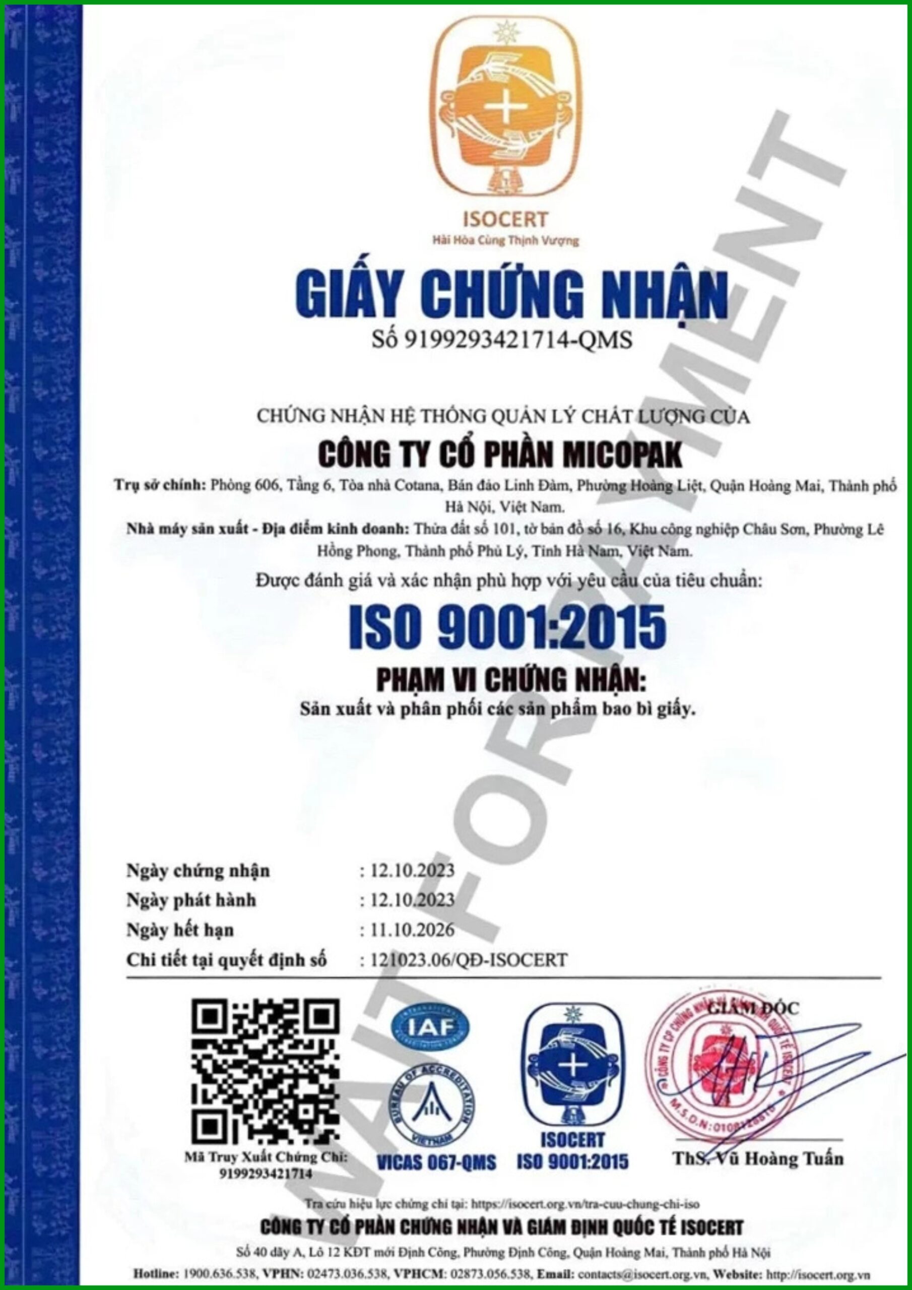 Túi giấy Micopak - Giải pháp bao bì giấy chuyên nghiệp