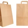 Flat handle paper bag