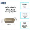 Hộp bã mía oval 700ml