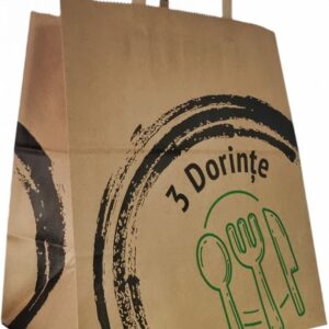 Paper Carrier Bags with flat handle