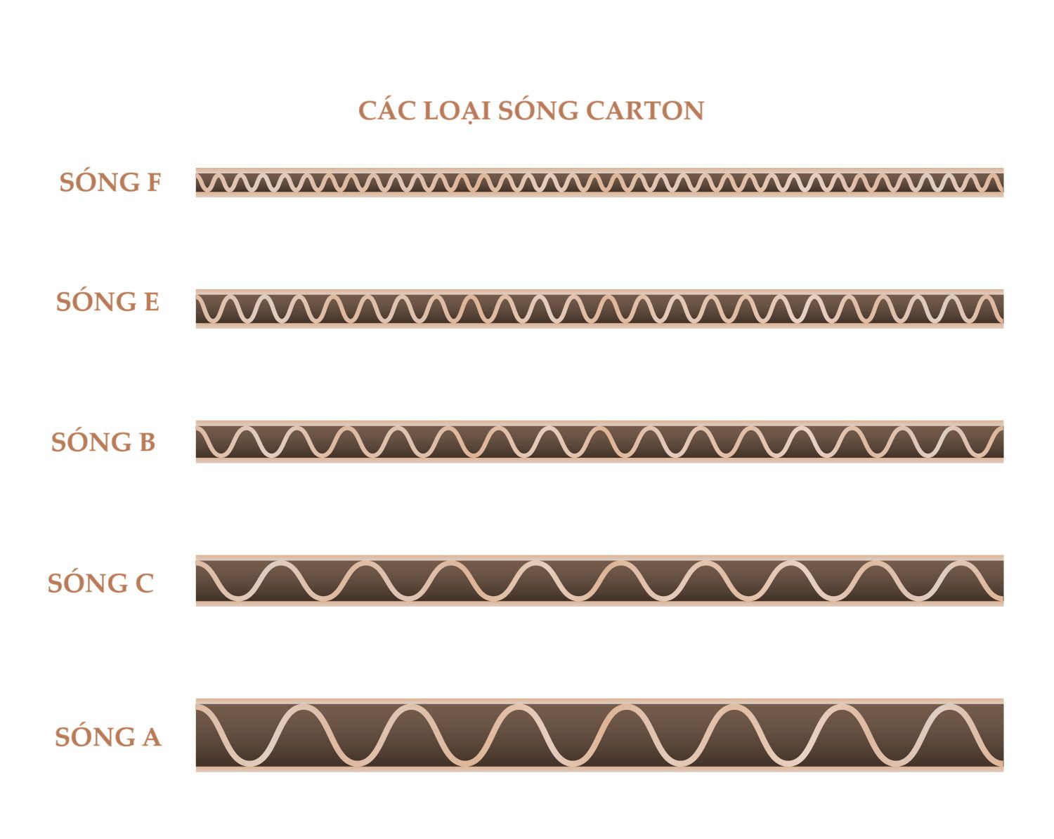 các loại sóng thùng carton
