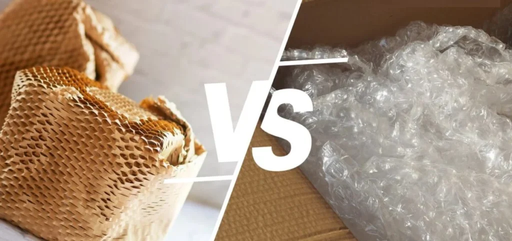 giấy tổ ong và xốp nổ